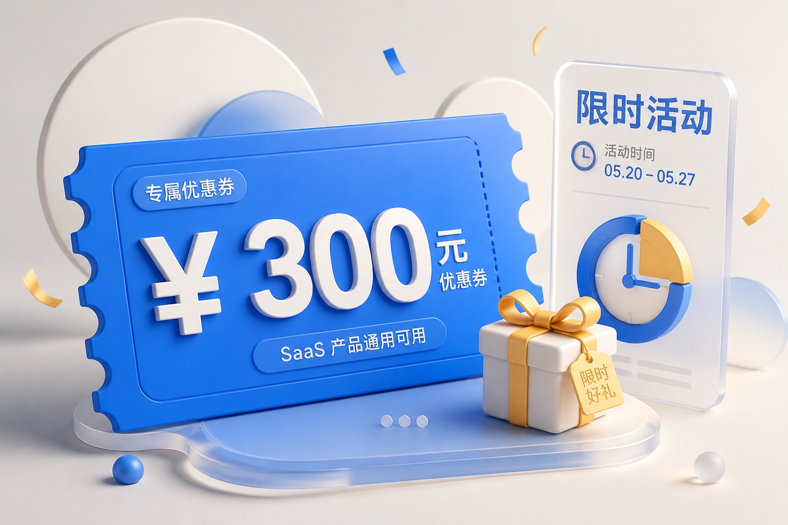 满减券票面,开通续费时选用